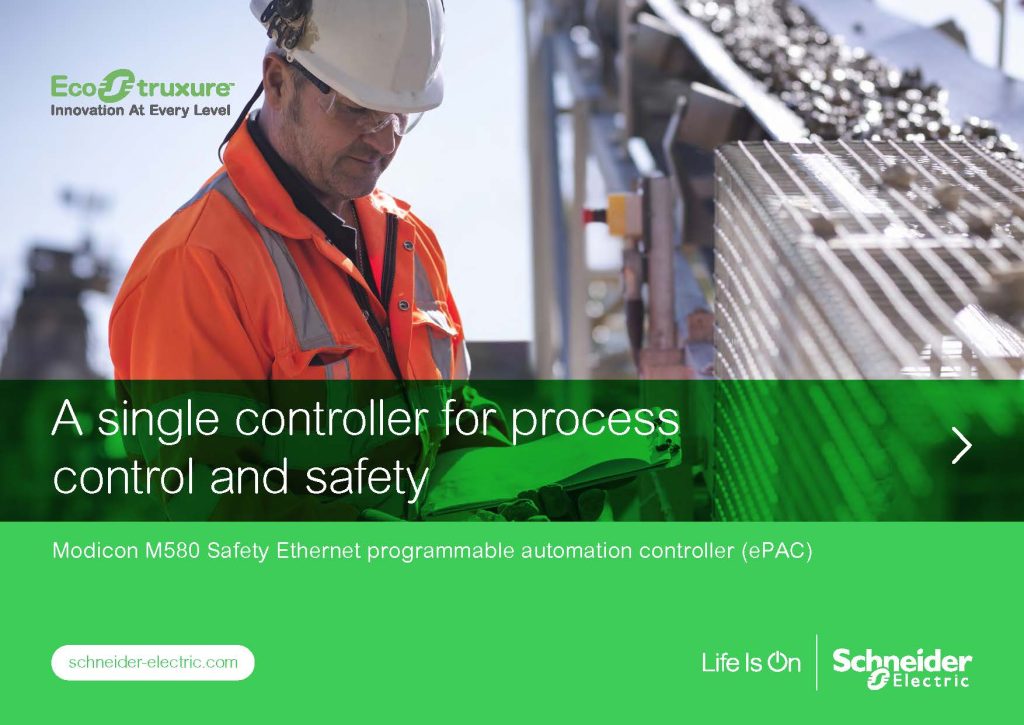 EcoStruxure™ Process Expert Brochures Modicon M580 Safety PLC​